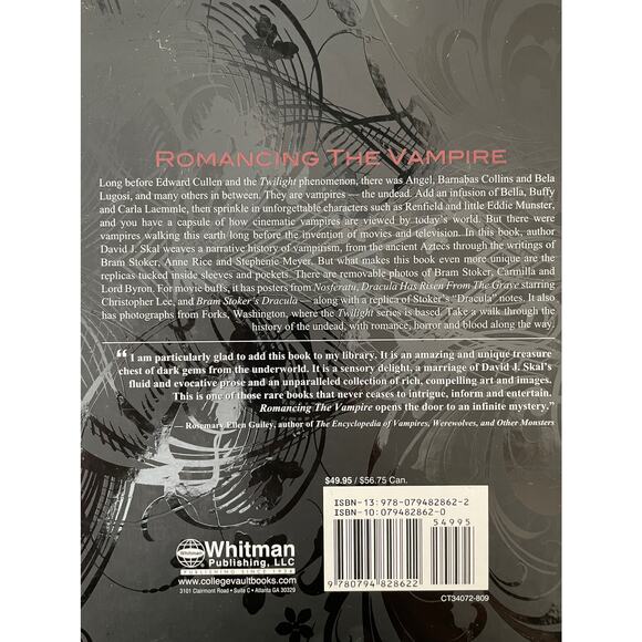 Book-Romancing the Vampire Past and Present by David J Skal - Picture 9 of 9